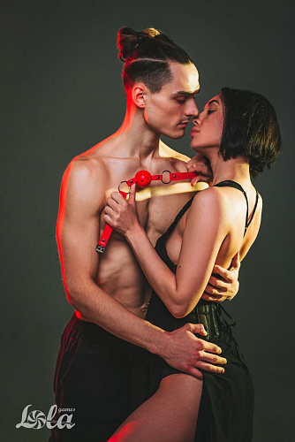 Красный кляп-шарик Lola toys Firecracker 1145-01lola