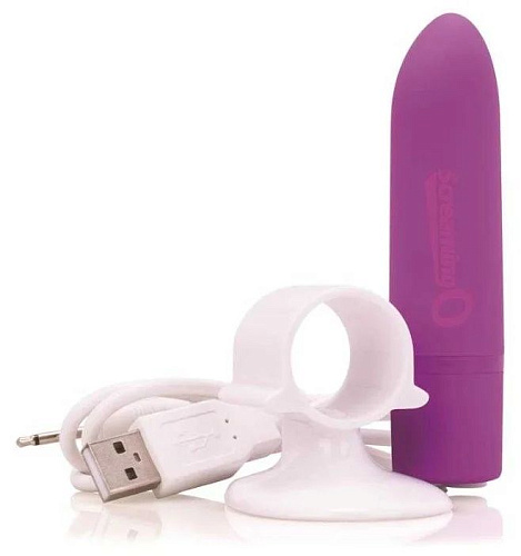 Гладкий мини-вибратор Screaming O Charged Positive APV-101 (10 см)