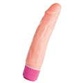 Телесный реалистичный вибратор Штучки-дрючки 690609 (20,5 см)
