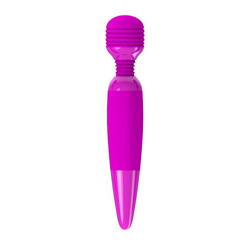 Лиловый вибромассажёр Baile Flirtatious Wand BW-055010-0603 (25 см)