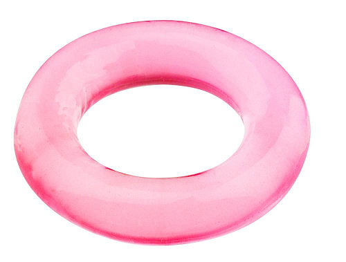 Розовое эрекционное кольцо Dream Toys BASICX TPR COCKRING PINK 20671