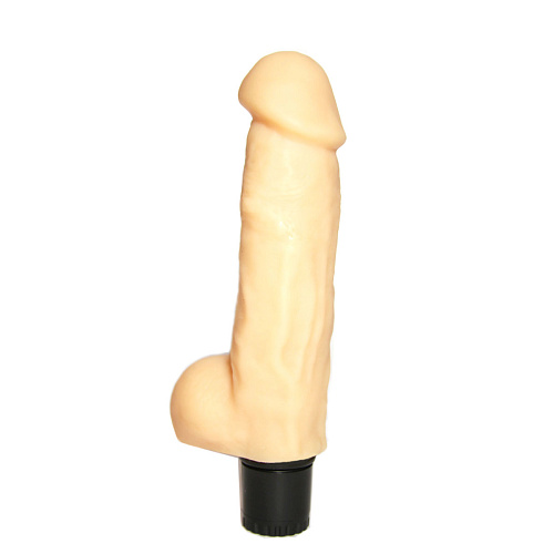 Вибратор реалистичной формы с мошонкой телесного цвета Сумерки богов №5 102-05 BX SB (20,5 см)