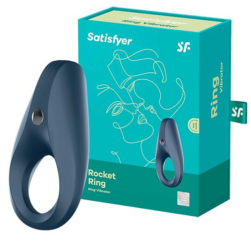 Синее эрекционное кольцо на пенис Satisfyer Ring 1 J02008-11
