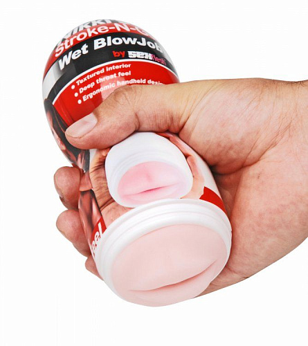 Мастурбатор-ротик телесного цвета XR Brands Nikkis Stroke-N-Go AE448