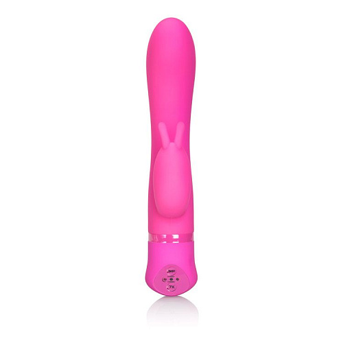 Розовый вибромассажер с загнутым кончиком California Exotic Novelties Spellbound Bunny SE-0733-20-3 (17,8 см)