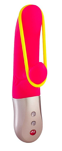 Ярко-розовый мини-вибратор с силиконовой петлёй Fun Factory Amorino 1641836 (17,7 см)