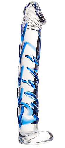 Эксклюзивный прозрачный фаллос из стекла  ручной работы Sexus 912006
