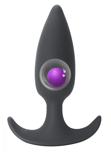 Серая анальная пробка Lola toys Delight 8010-02lola (10,5 см)