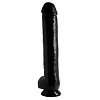 Чёрный фаллоимитатор-гигант на присоске Topco Sales 1101005 (43 см)