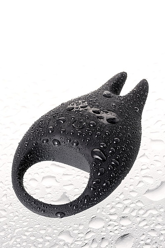 Чёрное эрекционное виброкольцо Erotist из силикона Erotist 548002