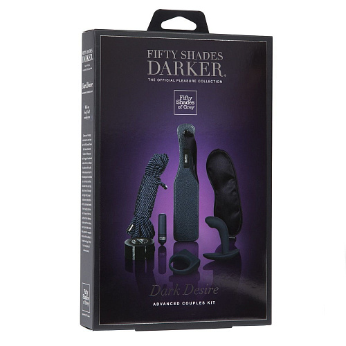 Тёмно-синий набор для игр Fifty Shades of Grey DARKER DARK DESIRE ADVANCED COUPLES KIT FS-61040