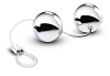 Серебристые вагинальные шарики Blush Novelties B Yours Bonne Beads BL-23746