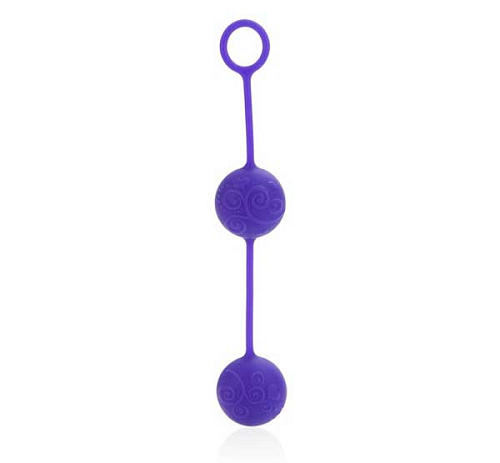 Фиолетовые вагинальные шарики California Exotic Novelties Posh Silicone «O» Balls SE-1321-40-3
