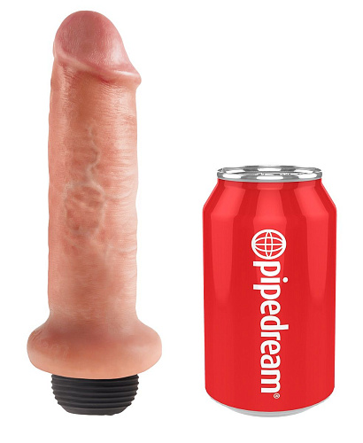 Телесный фаллоимитатор с имитацией семяизвержения Pipedream 6 Squirting Cock PD5606-21 (17,8 см)