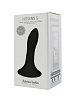 Чёрная анальная пробка двойной плотности Adrien Lastic Hitsens 5 24059 (12,9 см)