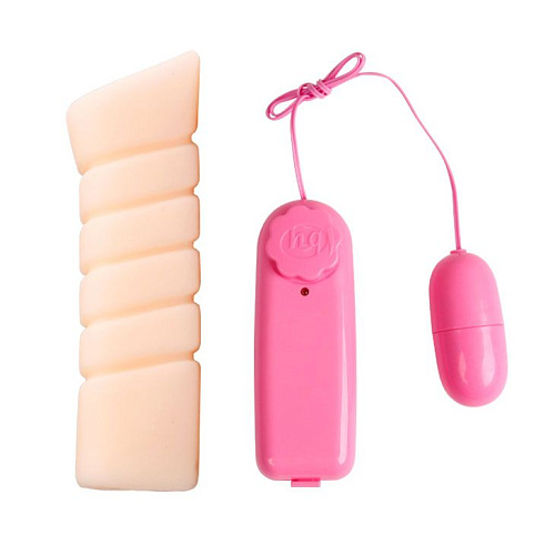 Мастурбатор телесного цвета с шипиками в основании Baile Rose BM-009161-1002