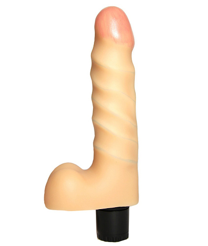 Вибромассажёр-реалистик в коробке телесного цвета Сумерки богов №25 202-25 BX SB (15,5 см)