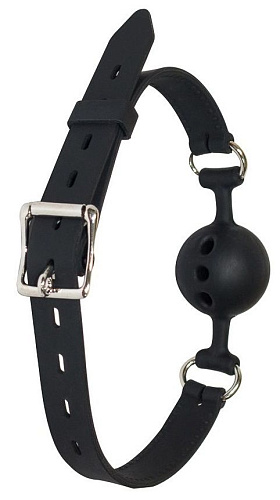 Чёрный кляп-шарик Lola toys Charmer S 1152-01lola