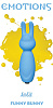 Голубой мини-вибратор Lola toys Emotions Funny Bunny 4007-01Lola
