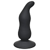 Чёрная анальная пробка Lola toys Waved Anal Plug Black 4104-03Lola (11 см)