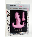 Тройной розовый вибратор с 5 режимами вибрации MyWorld - DIVA 909273 (11,5 см)