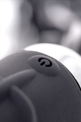 Вибратор с чёрной полиуретановой плёткой ToyFa 901407-5 (16 см)