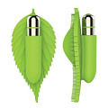 Салатовый клиторальный стимулятор в виде листика Bior toys ST-40144-7 (12,5 см)