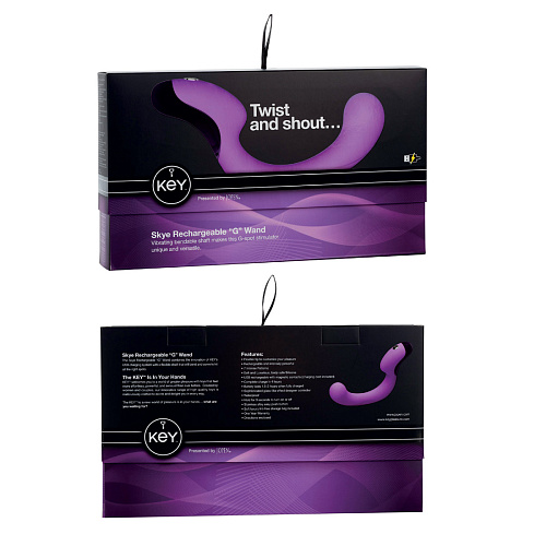 Фиолетовый вибромассажёр точки G Jopen SKYE JO-8075-10-3