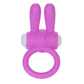 Розовое виброколечко для пениса Lovetoy Power Rabbit Clit Cockring LV1422-pink