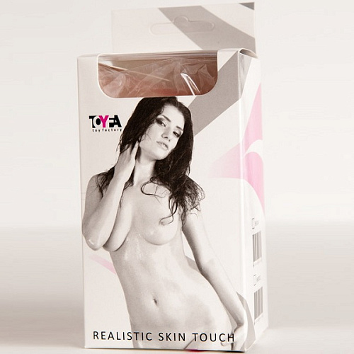 Мастурбатор-вагина телесного цвета с клитором-кнопочкой ToyFa 963012
