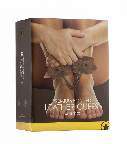 Кожаные поножи OUCH! Brown Shots Media BV OU180BRN