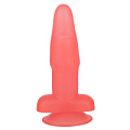Розовый гелевый анальный стимулятор на присоске LOVETOY (А-Полимер) 215200 (12,5 см)