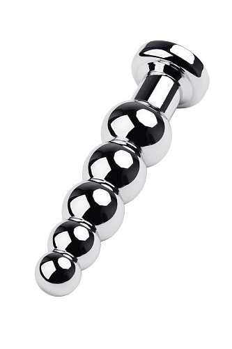 Анальная ёлочка с синим стразом ToyFa Metal 717057-6 (13,7 см)