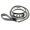 Прозрачный ошейник с поводком NS Novelties Bare Bondage NSN-1210-21