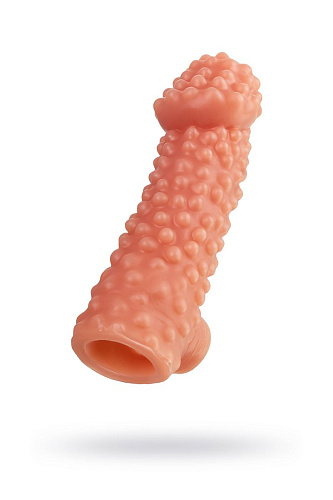 Телесная насадка на фаллос с отверстием для мошонки KOKOS RES.004-M (15,6 см)