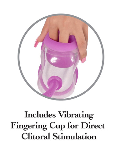 Помпа для клитора фиолетового цвета Pipedream Perfect Touch Vibrating Pump PD3226-12