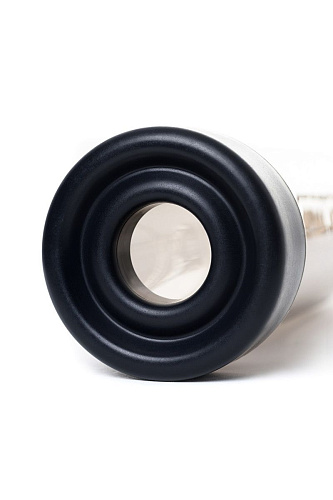 Мужская помпа-массажёр с силиконовой вставкой дымчатая Sexus 709008