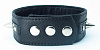 Чёрный кожаный ошейник с металлическими шипами БДСМ арсенал 55009