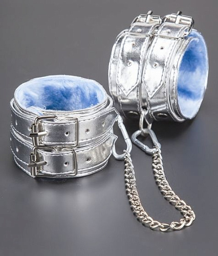 Серебристые оковы с мехом Sitabella 5013-6