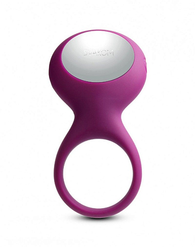 Фиолетовое перезаряжаемое эрекционное виброкольцо Svakom Tyler SRING-01-VLT