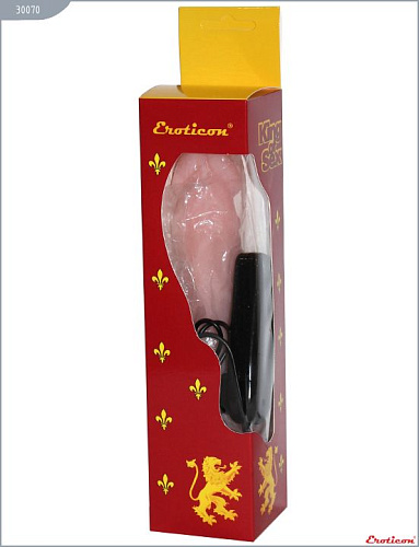 Телесный вибратор на присоске Eroticon 30070 (22 см)