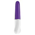 Фиолетово-белый вибратор с загруглённым кончиком OVO D1 WHITE/PURPLE (16 см)