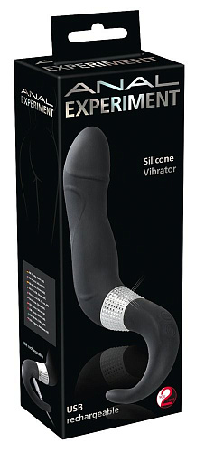 Чёрный анальный вибратор Orion Anal Experiment 0587095 (23,5 см)