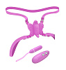 Розовая силиконовая бабочка с радиоуправлением Vibe Therapy Venus Butterfly RW03R2F151R2