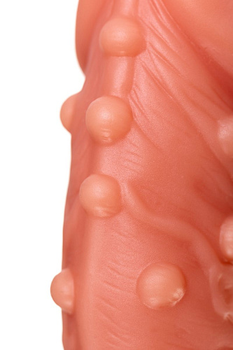 Реалистичная удлиняющая насадка с дополнительной стимуляцией KOKOS PS.002-L (16,5 см)