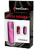 Два розовых виброяйца с пультом Eroticon Twin Desire 30313-1