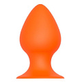 Оранжевая анальная пробка Dream Toys PLUG WITH SUCTION CUP 21448 (11,6 см)