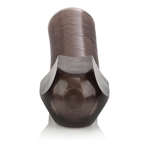 Дымчатая насадка с вибрацией California Exotic Novelties Screw Me Instant Activation Sleeve SE-1475-60-3 (17,25 см)