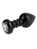 Алюминиевая чёрная анальная пробка Pipedream Luv Plug PD4451-23 (10,1 см)