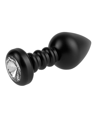 Алюминиевая чёрная анальная пробка Pipedream Luv Plug PD4451-23 (10,1 см)